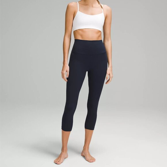 Lululemon Align™ High-Rise Crop 23" Leggings Size 6 True Navy - Picture 1 of 4